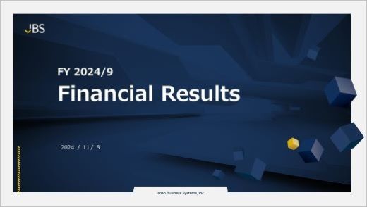 FY2024/9 1H Financial Results