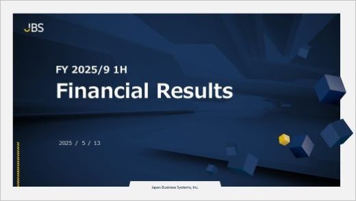 FY2025/9 1H Financial Results